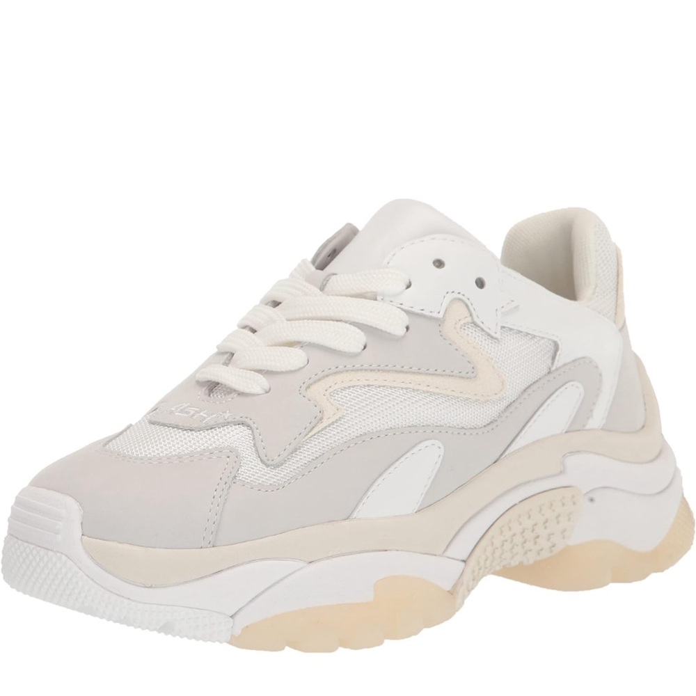 ASH Women's White Addict Paneled Lace-up Sneakers